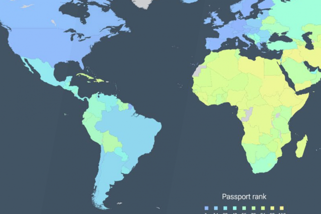 Mapa solicitud de visas
